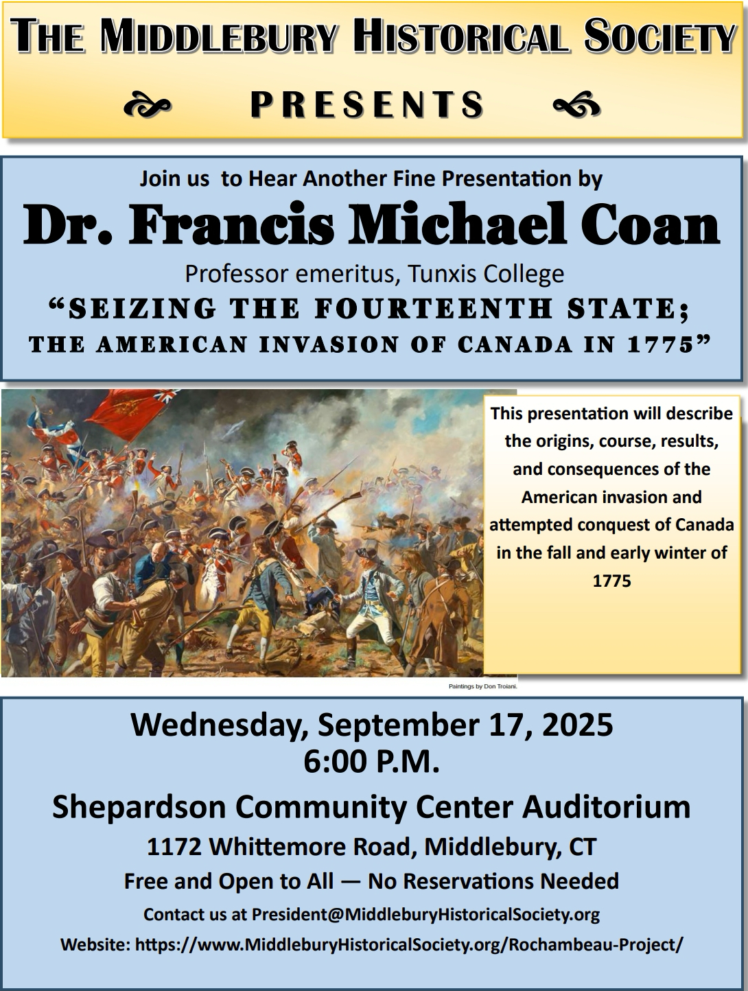 Dr Coan Lecture 17 Sep 2025