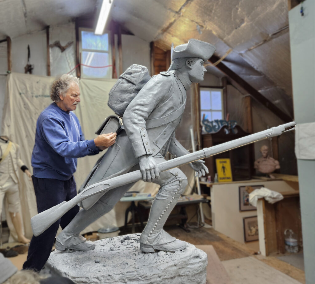 Tony Falcone with Full Statue 